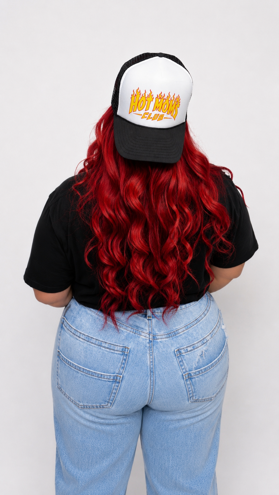 HMC Flames Trucker Hat - Black