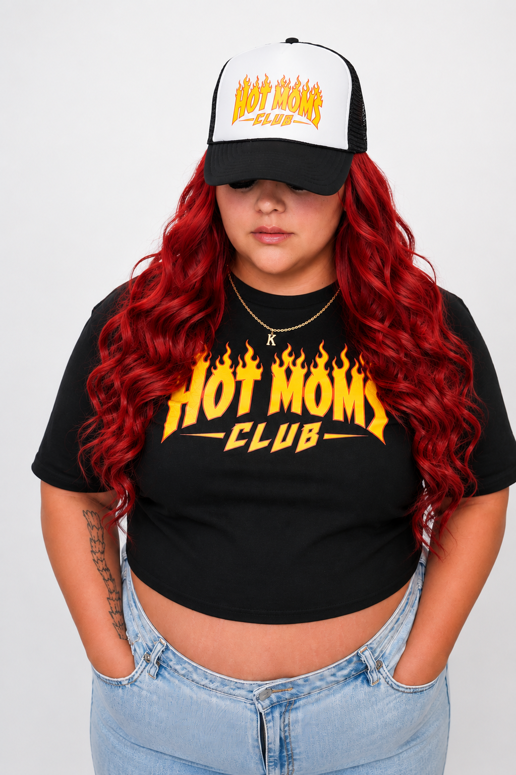 HMC Flames Trucker Hat - Black