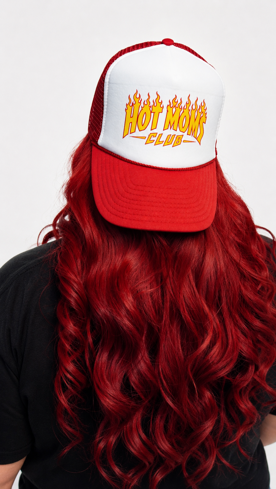 HMC Flames Trucker Hat - Red
