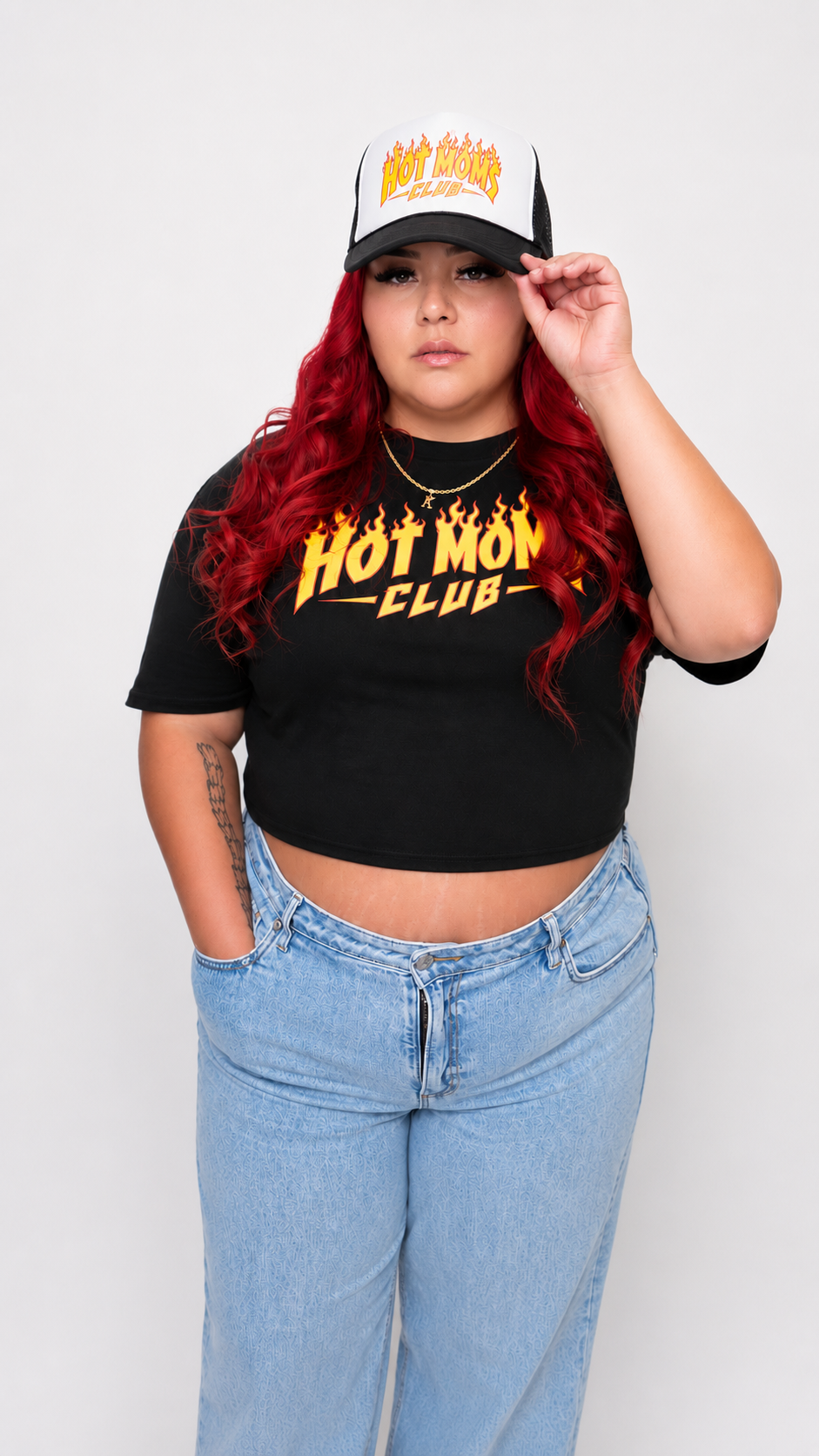 HMC Flames Crop Top